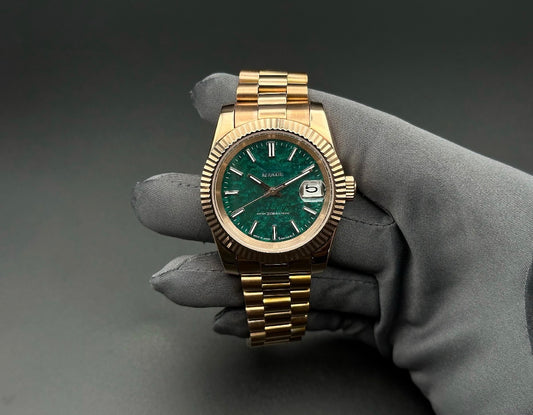 MOD DATE JUST OR ROSE VERT MARBRÉ