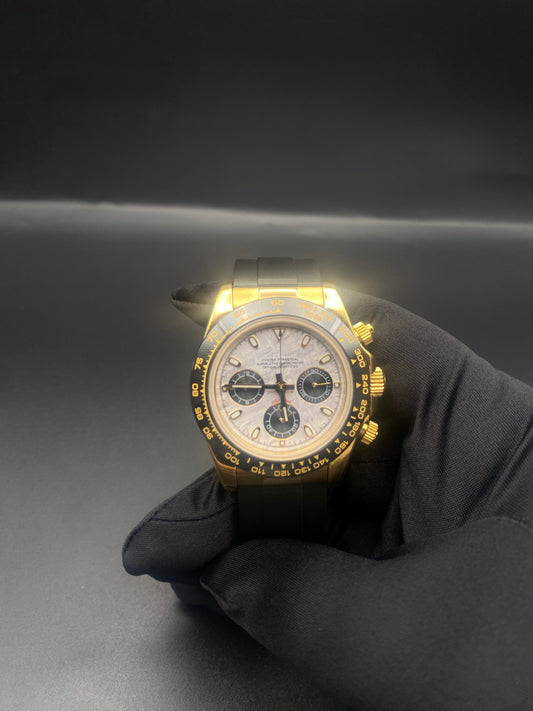 MOD CHRONOGRAPHE METEORITE OR JAUNE